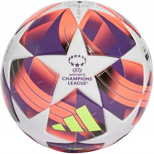 Piłka nożna adidas Womens UCL League biało-różowo-fioletowa IX4050 5 - Piłka nożna - miniaturka - grafika 1