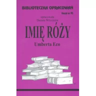 Lektury szkoła podstawowa - Biblios Biblioteczka opracowań. Zeszyt nr 93: Imię róży Umberto Eco - Danuta Wilczycka - miniaturka - grafika 1