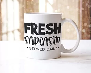 Sarkazm biuro praca kubek i podkładka zestaw prezentowy zabawny biuro dla niej jego prezent herbata kawa żart prezent (mug) - Herbata - miniaturka - grafika 1
