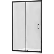 Ścianki i drzwi prysznicowe - Mexen Apia drzwi prysznicowe rozsuwane 140 cm, transparent, czarne - 845-140-000-70-00 - miniaturka - grafika 1