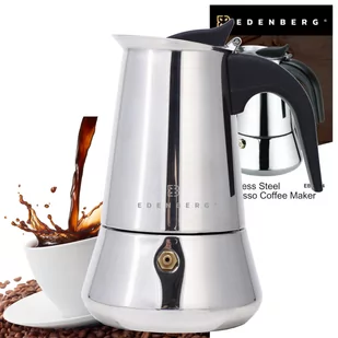 Kawiarka Ciśnieniowa Stalowa 12 Osób 600Ml Edenberg Steel Eb-9306 - Zaparzacze i kawiarki - miniaturka - grafika 1
