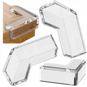 Zabezpieczenia dla dzieci - ZABEZPIECZENIA SZAFEK NA ROGI KANTY NAROŻNIKI MEBLI STOŁU OCHRONA OSŁONA 4x - miniaturka - grafika 1