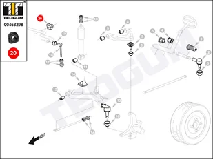 Poduszka stabilizatora TEDGUM 00463298 546131C704 00463298 - Układ zawieszenia - akcesoria - miniaturka - grafika 1