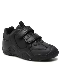 Buty dla dziewczynek - Geox Sneakersy J Wader A J8430A 043BC C9999 S Czarny - grafika 1