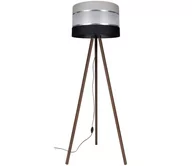 Lampy stojące - Lampa podłogowa CORAL 1xE27/60W/230V brązowy/czarny/szary/chrom - miniaturka - grafika 1