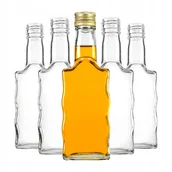 Domowy wyrób alkoholu - ZESTAW 10x Szklane butelki FALA 200 ml 0,2 L na nalewki wino sok bimber - miniaturka - grafika 1
