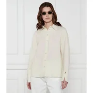 Koszule damskie - Patrizia Pepe Koszula Relaxed fit z dodatkiem lnu - miniaturka - grafika 1