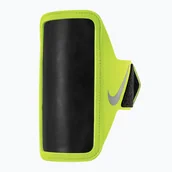 Etui i futerały do telefonów - Opaska na telefon do biegania Nike Lean Arm Band Regular volt/black/silver - miniaturka - grafika 1