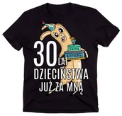 Koszulki męskie - KOSZULKA MĘSKA NA 30 URODZINY - 30 LAT DZIECIŃSTWA JUŻ ZA MNĄ - miniaturka - grafika 1