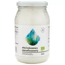 Aura Herbals Olej kokosowy BIO tłoczony na zimno Extra Virgin 900ml - Zdrowa żywność - miniaturka - grafika 1