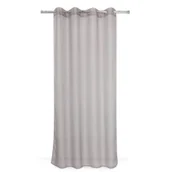Firany - Firana na przelotkach 140 x 240 cm szara - miniaturka - grafika 1