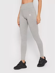 Adidas Legginsy HD2351 Szary Tight Fit - Spodnie sportowe damskie - miniaturka - grafika 1