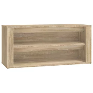 Półka na buty, dąb sonoma, 100x35x45cm, materiał drewnopochodny - Szafki na buty - miniaturka - grafika 3