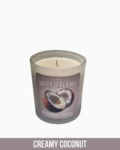 Świeca Sojowa - Juicy Dreams - 140 ml - Zapach Kremowy Kokos - Świece - miniaturka - grafika 1