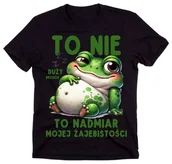 Moda i Uroda OUTLET - Koszulka NA PREZENT - TO NIE DUŻY BRZUCH TO NADMIAR MOJEJ ŻAJEBISTOŚCI - miniaturka - grafika 1