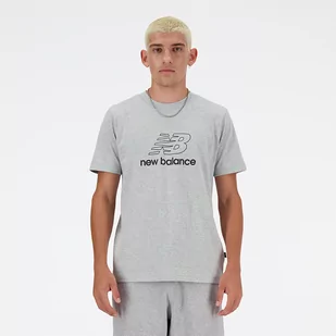 Koszulka męska New Balance MT41906AG  szara - Koszulki męskie - miniaturka - grafika 1