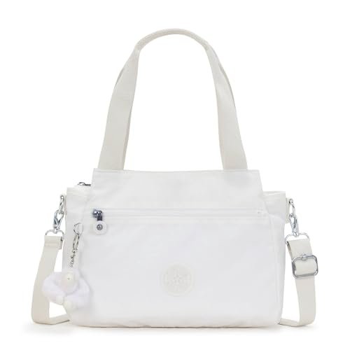 Kipling Damski korpus Elysia Cross Body, 39 cm dł. x 23 cm wys. x 13 cm gł, Czysty alabaster, 11.5''L x 9''H x 5''D
