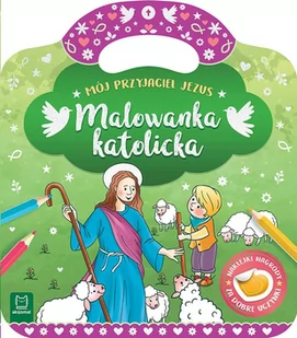 Malowanka katolicka Mój przyjaciel Jezus Aksjomat - Kolorowanki, wyklejanki - miniaturka - grafika 1