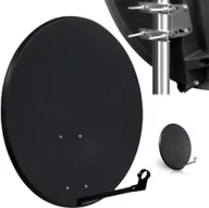 Anteny TV - CZASZA ANTENA 80 CM CIEMNA (COR-800SAE-C) - miniaturka - grafika 1