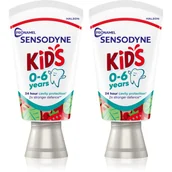 Pasty do zębów - Sensodyne Pronamel Kids 0-6 Years Duo Pasta do zębów dla dzieci Zestaw - miniaturka - grafika 1