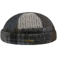 Czapki damskie - Czapka Dokerka Viscott Patchwork by Stetson, brązowo-niebieski, XL (60-61 cm) - miniaturka - grafika 1