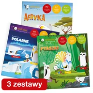 Zabawki kreatywne - Kartoniaki - Pakiet 3 zestawy: Kreatywne zestawy tekturowych zwierzątek do składania i malowania. Afryka, Polarne, Ptaszki. - miniaturka - grafika 1