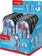 Akcesoria kreślarskie - Zestaw geometryczny Keyroad Vivi 8 elementów 1szt.mix - miniaturka - grafika 1