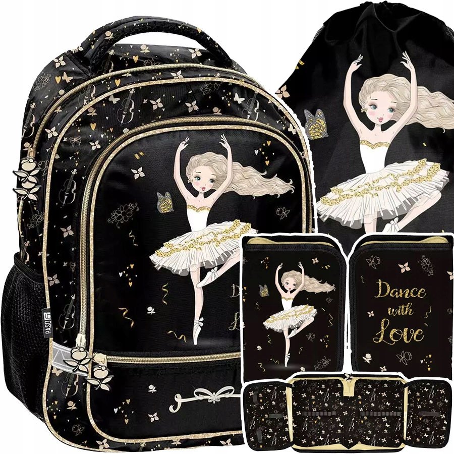 Plecak 2-KOMOROWY Baletnica PP25BE-260