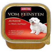 Mokra karma dla psów - Animonda Vom Feinsten Junior smak wołowina z drobiem 150g - miniaturka - grafika 1