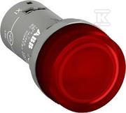 Inne akcesoria elektryczne - ABB Lampka kontrolna fi=22mm CL-523R; U=230V AC Czerwona; 1SFA619402R5231 CL-523R - miniaturka - grafika 1