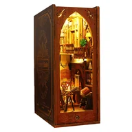 Puzzle - DIY Drewniane PUZZLE 4D OŚWIETLENIE BIBLIOTEKA PODPÓRKA NA PÓŁKĘ DO KSIĄŻEK - miniaturka - grafika 1