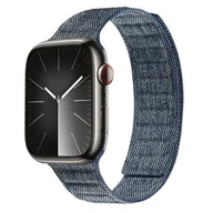 Akcesoria do smartwatchy - Pasek CRONG Melange do Apple Watch 4/5/6/7/8/9/SE/SE 2/SE 2022/Ultra/Ultra 2 (42/44/45/49mm) Granatowy - miniaturka - grafika 1