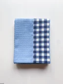 Ściereczki, gąbki, czyściki - Ręcznik kuchenny bawełniany o gofrowej fakturze niebieskiego koloru - miniaturka - grafika 1