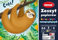 Zeszyty szkolne - Beniamin Zeszyt papierów kolorowych samoprzylepnych A4/8k - miniaturka - grafika 1