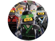 Ciasta i półprodukty do ciast - Dekoracyjny opłatek tortowy Ninjago - 20 cm - miniaturka - grafika 1