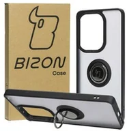 Etui i futerały do telefonów - Bizon Etui Case Hybrid Ring do Xiaomi Redmi Note 13 Pro 4G/Poco M6 Pro 4G, czarne - miniaturka - grafika 1
