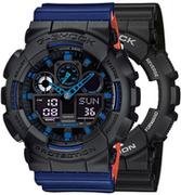 Zegarki męskie - Zegarek G-SHOCK SET GA-100-1A2ER + BEZEL 10358741 + PASEK 10527467 - miniaturka - grafika 1