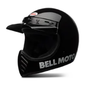 Kaski motocyklowe - Kask Integralny BELL Moto-3 Classic CzarnyS - miniaturka - grafika 1