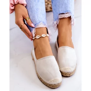 Damskie espadryle Big Star JJ274951 37 Biało-Szare (5900714497071) - Espadryle damskie - miniaturka - grafika 1