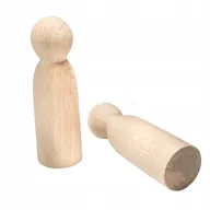 Prace ręczne dla dzieci - FIGURKA DREWNIANA PIONEK - peg doll 1szt - miniaturka - grafika 1