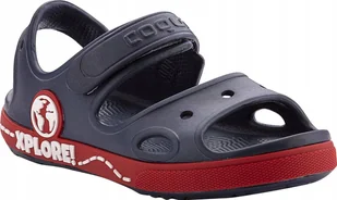Coqui Sandały dla dzieci Coqui Yogi granatowo-czerwone 8861-407-2109A 23-24 - Buty dla dziewczynek - miniaturka - grafika 1