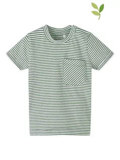 Kaftaniki dla niemowląt - name it Koszulka w kolorze biało-zielonym - grafika 1