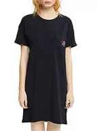 Piżamy damskie - ESPRIT Bodywear damska koszula nocna Valentine CO SUS S-SLV, czarna, 36, czarny, 36 - miniaturka - grafika 1