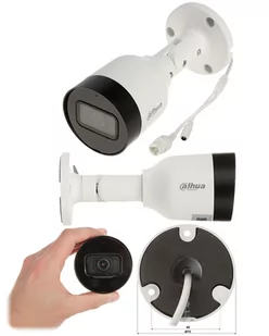 Zestaw startowy do domu 2 kamery IPC-HFW1530S-0280B-S6 + rejestrator 4CH POE 5Mpx - Zestawy do monitoringu - miniaturka - grafika 3