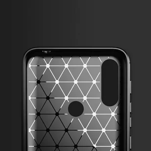 Carbon Case elastyczne etui pokrowiec Motorola Moto E7i Power czarny - Etui i futerały do telefonów - miniaturka - grafika 4