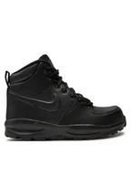Buty dla dziewczynek - Nike Sneakersy Manoa Ltr (Gs) BQ5372 001 Czarny - miniaturka - grafika 1