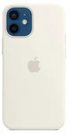 Etui i futerały do telefonów - Apple Apple iPhone 12 mini Silicone Case mit MagSafe white - miniaturka - grafika 1