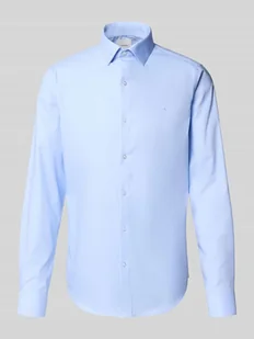 Koszula biznesowa o kroju slim fit z kołnierzykiem typu kent - Koszule męskie - miniaturka - grafika 1