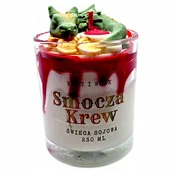 Świece - Świeca naturalna sojowa ozdobna Smok prezent ręcznie wykonana Smocza krew - miniaturka - grafika 1