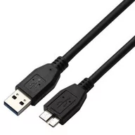 Kable komputerowe i do monitorów - Kabel GoGEN USB A/micro USB B 3.0, 0,5m (MICUSB050MM14) Czarny - miniaturka - grafika 1